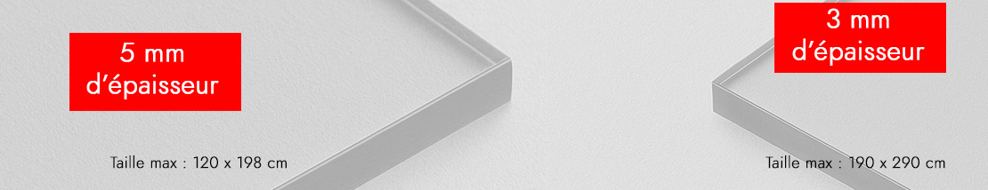 Plaque transparente sur mesure Plaque transparente sur mesure